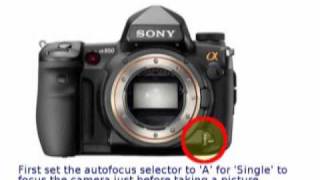 Sony A850 A900 Tutorial AF Micro Adjustment for Lenses [upl. by Claiborn]