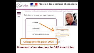 Formation électricien  MAJ Inscription CAP 2025 [upl. by Bentley]