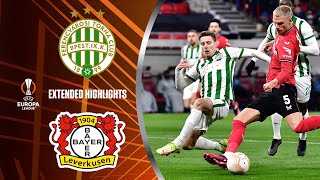 Ferencváros vs Leverkusen Extended Highlights  UECL Round of 16  2nd Leg  CBS Sports Golazo [upl. by Zetrok607]