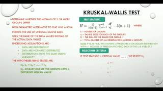 18 KruskalWallis Test [upl. by Tse]