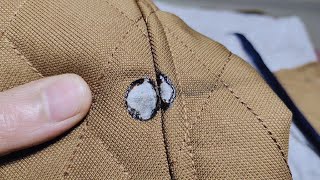 How to sew a hole on the jacket invisibly keep your jacket [upl. by Oivalf937]