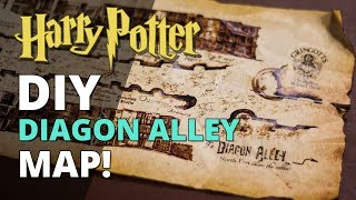 DIY Diagon Alley Map [upl. by Htebezile388]