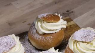 How to make classic Swedish Semla cakes [upl. by Eninahpets]