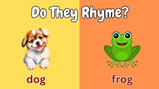 DO THESE WORDS RHYME LEARN MORE VOCABULARIES AND RHYMING WORDS FOR KIDS [upl. by Lauritz]