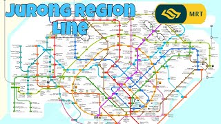 Jurong Region Line  All Stations  West Coast extension [upl. by Repsac881]