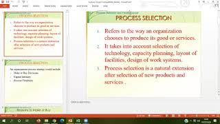 Process selection amp Facility Layout [upl. by Ayak]