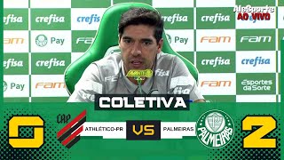 COLETIVA ABEL FERREIRA  ao vivo  ATHLÉTICOPR 0 X 2 PALMEIRAS  PÓS JOGO DO PALMEIRAS [upl. by Isma]