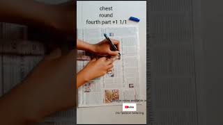 Blouse paper cutting easy method ✂️how to cutting blouse ytshorts fashion stitching trending [upl. by Akilat]