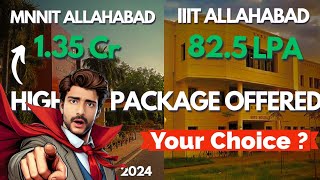 MNNIT Allahabad Vs IIIT Allahabad Comparison amp Highest Package of IIIT A  JEE 2024 By Sanket Tiwari [upl. by Palmira717]