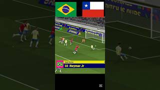 Brazil vs Chile goals brazil chile naymar soccergoals efootball efootball2025 [upl. by Grimbald]