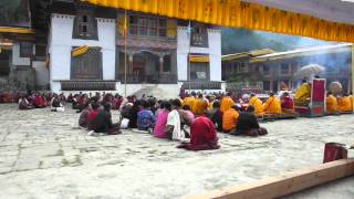 Ceremony in Lhodrak Kharchu Monastery  Bhutan [upl. by Saire758]