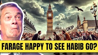 DISGRACEFUL FARAGE THINKS IS GOOD NEWS THAT BEN HABIB HAS LEFT THE PARTY [upl. by Dolloff207]