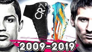 RONALDO VE MESSİ NİN TÜM KRAMPONLARI  2009  2019 [upl. by Aurlie106]