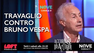 Travaglio contro Bruno Vespa [upl. by Atiuqal]