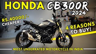 Honda CB300R 2024  Ride Review  4 Reasons to Buy  Best 300cc Bike in India hondacb300r [upl. by Kurt]