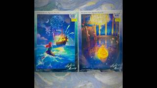 全新日版Tenyo 迪士尼彩色透明膠片砌圖500塊Princess Belle Ariel Light in Memory 貝兒公主 小魚仙 puzzle Disney stained art [upl. by Eugenio]