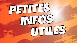 Apprendre le français facilement Petites infos utiles [upl. by Aryaz129]