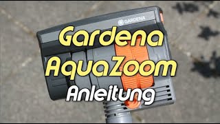 Anleitung Gardena AquaZoom Viereckregner  Rasensprenger Anleitung [upl. by Ellette128]