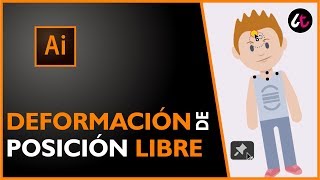 Cómo utilizar la herramienta deformación de Posición Libre en Illustrator CC 2018 [upl. by Newbold]