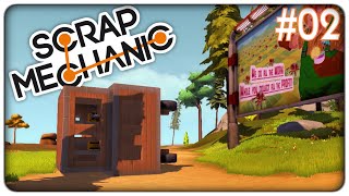 Scrap mechanic  La base mobile con porte scorrevoli e ascensore p1  ep 02 ITA [upl. by Eiramaneet]