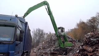 SENNEBOGEN  Scrap Loading 830 Material Handler MobileHDS [upl. by Dona808]