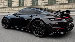 2023 Porsche 911 Turbo S  Full BlackBlue Carbon 911 [upl. by Stevens643]