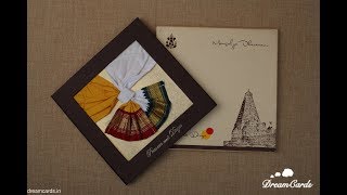 Handmade Indian Wedding Card  Making Video [upl. by Boothe]