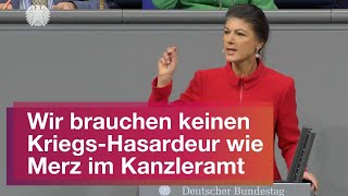 Wir brauchen keinen KriegsHasardeur wie Merz im Kanzleramt [upl. by Jens]