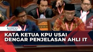 Respons Ketua KPU Hasyim Asyari Soal Penjelasan Ahli IT Terkait SiRekap [upl. by Mackey]