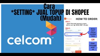 Cara Setting Jual Topup Shopee  Mudah Rupanya [upl. by Atinar285]