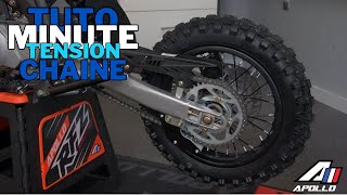 Tuto Minute  Tension de chaîne  Moto [upl. by Dichy]