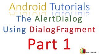 134 Android Alert DIalog With Text Part 1 [upl. by Sert235]