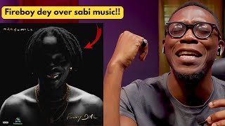 Fireboy DML Adedamola Album Reaction  HE IS MY GOAT [upl. by Rockey]