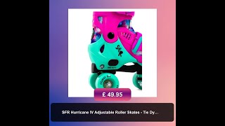 SFR Hurricane IV Adjustable Roller Skates  Tie Dye Pink [upl. by Danais]