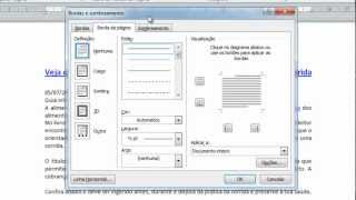 Curso Word aula 43 Bordas e Sombreamento  Thiago Ladislau [upl. by Aryl]