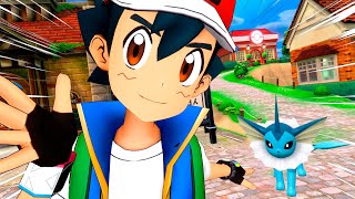 ¡VAPOREON PUEDES HABLAR 🗣🔥  ASH KETCHUM ATRAPA A UN VAPOREON [upl. by Olifoet]