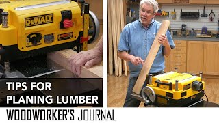 Tips for Planing Wood with the DeWalt DW735x Planer [upl. by Ahsoj]