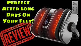 Caresky Shiatsu Foot Calf amp Arm Massager with Heat Review AMAZING for Pain Relief [upl. by Clower990]