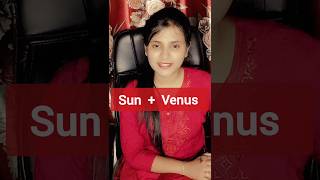 Sun Venus combination vedicastrology astro astrology rajyoga shortsvideo [upl. by Giltzow242]