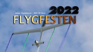 Flygfesten DalaJärna 2022 Saturday  Johan Gustafsson SZD59 Acro [upl. by Rifkin]