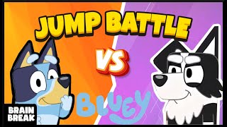 Bluey Jump Battle and Animal facts Fun Brain breaks [upl. by Hareehat]