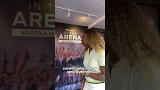 Serena Williams visited the quotIn the Arena Serena Williamsquot activation at the US Open 👏 [upl. by Nnylarej]