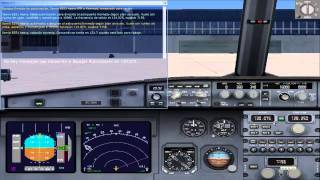 FSX  2013 Vuelo Instrumental Madrid  New York con aterrizaje por ILS Iberia Airbus 340 Part I [upl. by Pavyer]