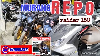 MURANG REPO 2nd hand na motor raider 150 at mga bagong available motor sa wheeltek raidernation [upl. by Carolynne]