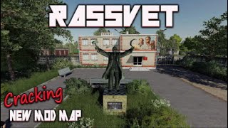 “RASSVET” Cracking NEW MOD MAP Farming Simulator 19 PS5 MAP TOUR Review FS19 [upl. by Derfnam]