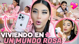 😍🎀VIVIENDO EN UN MUNDO ROSA POR 24 HORAS  Sofi Muñoz 💖 [upl. by Stranger]