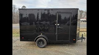 7x12 Blacked Out Enclosed Trailer [upl. by Asikal]