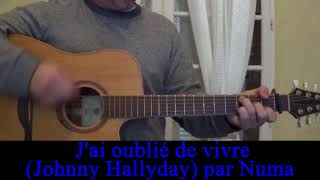 Jai oublié de vivre Johnny Hallyday reprise guitare voix 1977 [upl. by Aaron]