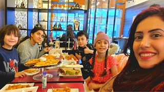 Going to a restaurant with the family  HZHtube Kids Fun [upl. by Jung]