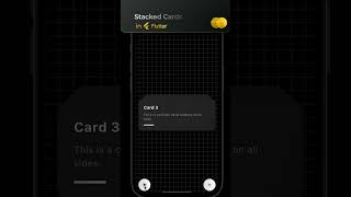 Stacked cards in flutter [upl. by Ened]